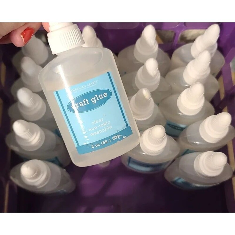 18 Pack lot American Crafts Clear Craft Glue 2 oz Non-Toxic Washable
